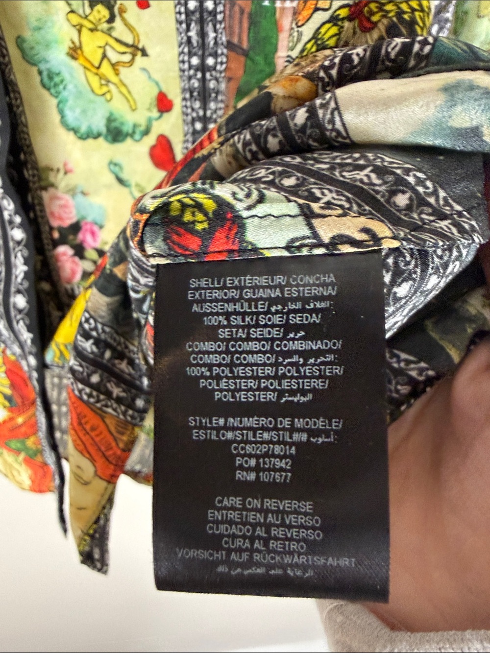 Alice + Olivia Wan Silk Blouse in Enchanted Tarot - Picture 7 of 14